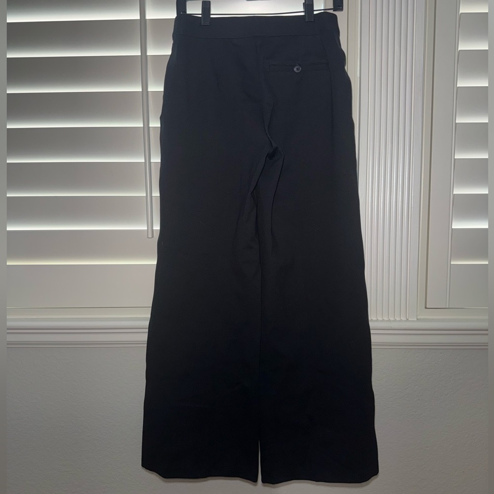 Spanx Petite The Perfect Fit Ponte Wide Leg High Rise Pants Black Size Small - Picture 3 of 7